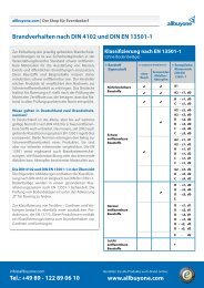 Brandschutzklassen nach DIN 4102 B1 – EN 13501-1 ... - AllBuyOne