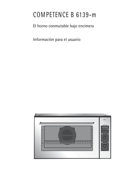 AEG COMPETENCE Manual de instalación de un solo horno