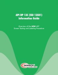 API RP 13C (ISO 13501) - Derrick Equipment Company