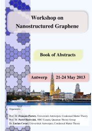 Workshop on Nanostructured Graphene - CMT group - Universiteit ...