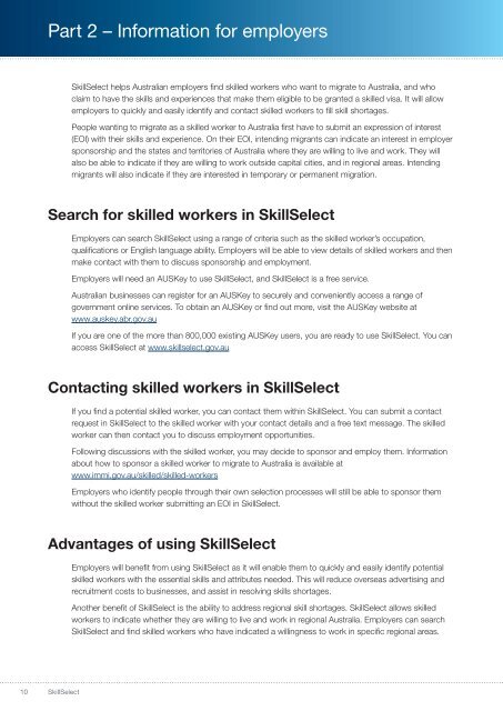 1406 - SkillSelect - Booklet 11 - Department of Immigration ...