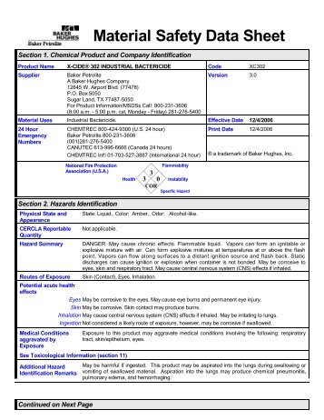 6139 X-CIDE® 302 INDUSTRIAL BACTERICIDE (English (US ...