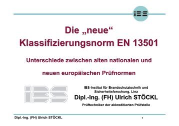 Die „neue“ Klassifizierungsnorm EN 13501 - Knauf Insulation