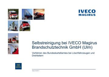 Selbstreinigung bei IVECO Magirus Brandschutztechnik GmbH (Ulm)