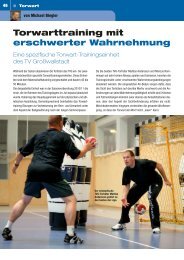 Torwarttraining mit erschwerter Wahrnehmung - AIR-BODY® by ...