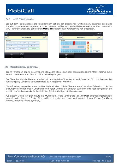 MobiCall serveur de Mobilisation - New Voice International AG