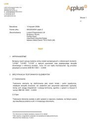 GV Kratka G8HD Raport z badań UNE EN 13501-1634_pl - Novet
