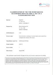 Efectis classification of fire resistance EN 13501-2 - REPPEL bv ...