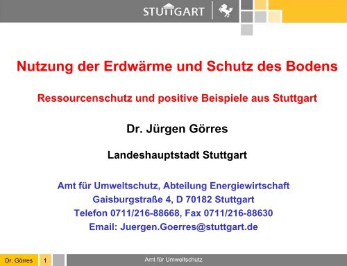 Vortrag Dr. Jürgen Görres