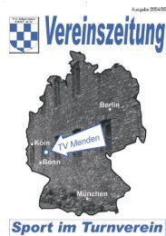 Sport im TV Menden Seite 1 - TV Menden 1907 eV