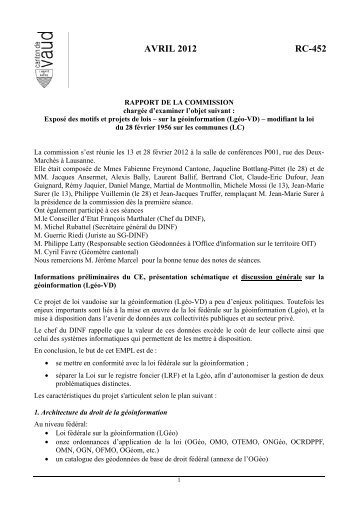 452 - Site officiel du Canton de Vaud