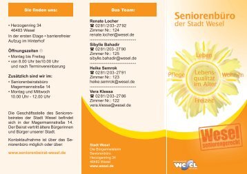 Flyer Seniorenbüro (1.087890625 MB ) - Wesel