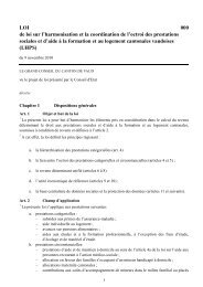 LHPS adoptée par le Grand Conseil le 09.11.10 - Canton de Vaud