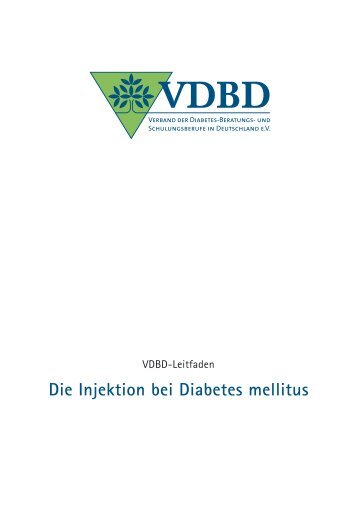 Leitfaden zur Injektion bei Diabetes mellitus - VDBD