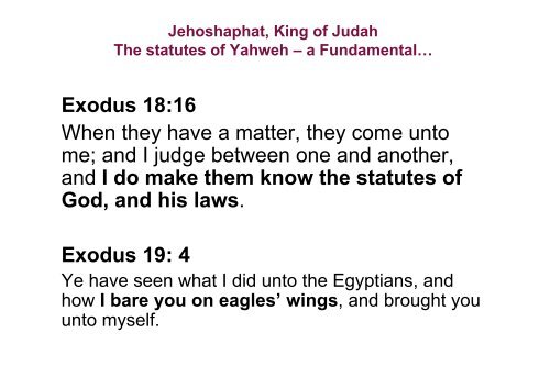 Jehoshaphat, King of Judah - Christadelphian Studies