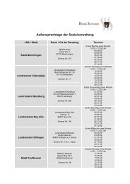 Außensprechtage der Sozialverwaltung - Bezirk Schwaben