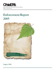 Enforcement Report 2.pmd - Ohio EPA