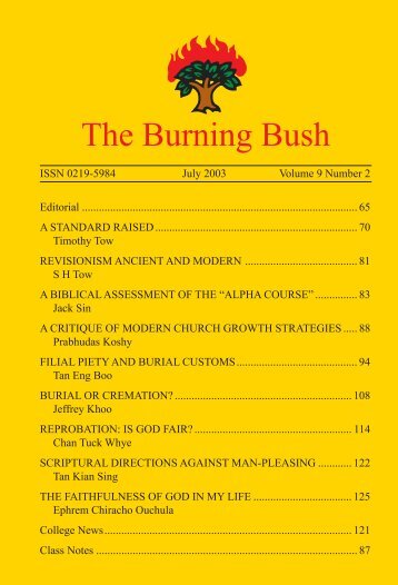 The Burning Bush Vol 9 No 2.pmd - Far Eastern Bible College