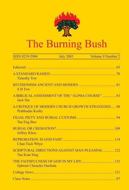 The Burning Bush Vol 9 No 2.pmd - Far Eastern Bible College