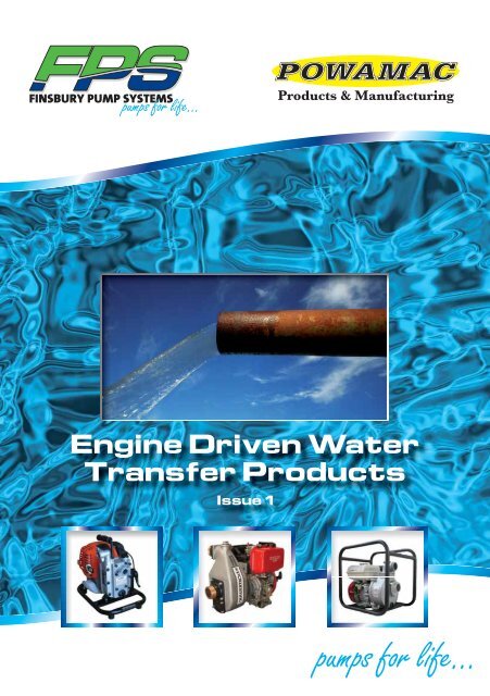 Engine Driven Water Transfer Products - Finsbury Pump Systems