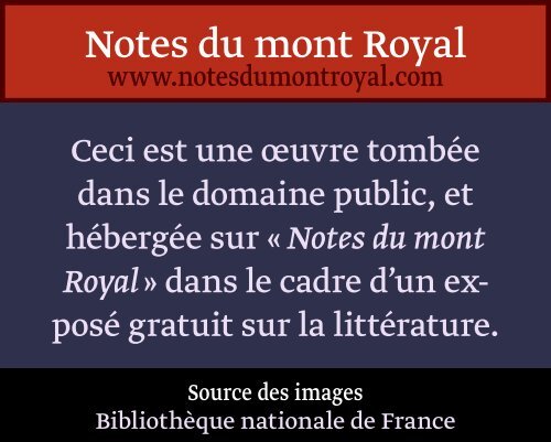 Dimanche iS janvier. - Notes du mont Royal