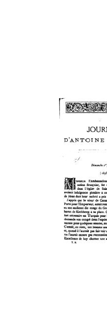 Dimanche iS janvier. - Notes du mont Royal