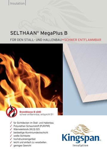 SELTHAAN® MegaPlus B - Kingspan Insulation DE