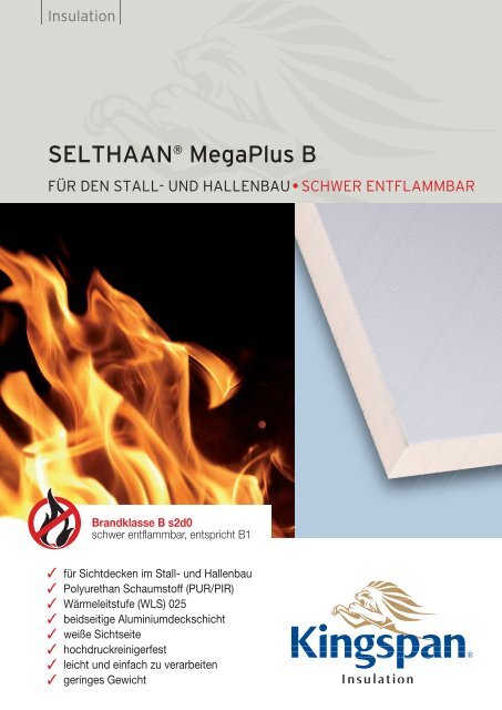 SELTHAAN® MegaPlus B - Kingspan Insulation DE