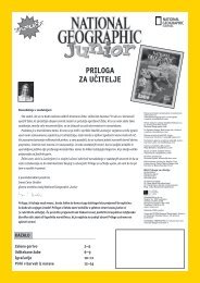 Priloga za učitelje - april 2006 - National Geographic junior