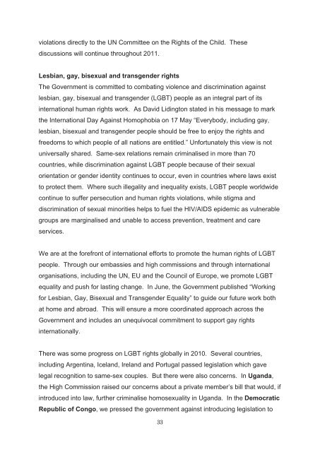 Human Rights and Democracy - Official Documents