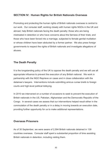 Human Rights and Democracy - Official Documents