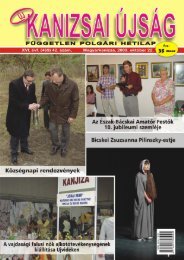 Új Kanizsai Újság - 2009. október 22-ei száma - Kanjiza