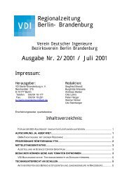 Ausgabe Nr. 2/2001 / Juli 2001 - VDI