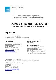 tb/archiv/Mensch & Technik BB Nr II 2008.pdf - (VDI) Berlin ...