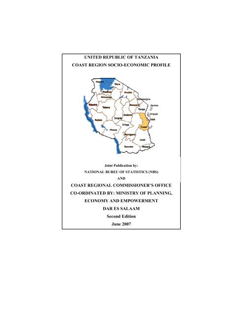 Coast regional socio-economic profile - Tanzania