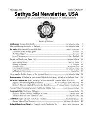 July - August (2.7 mb) - Sathya Sai Baba Organization of USA