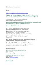 PUBLIC ENQUIRIES( Öffentliche Anfragen ) - Unglaublichkeiten.com