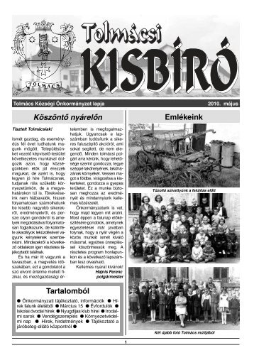 Tolmácsi Kisbíró 2010 május