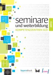 Das neue Seminarprogramm - Verband Druck und Medien Bayern eV