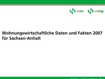 VdWg - Verband der Wohnungswirtschaft Sachsen-Anhalt e.V.