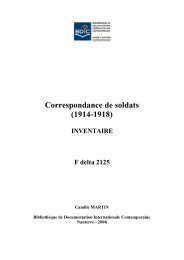 pré-inventaire L - Bibliothèque de Documentation Internationale ...