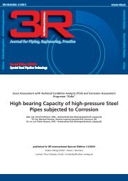 High bearing Capacity of high-pressure Steel Pipes ... - Veenker