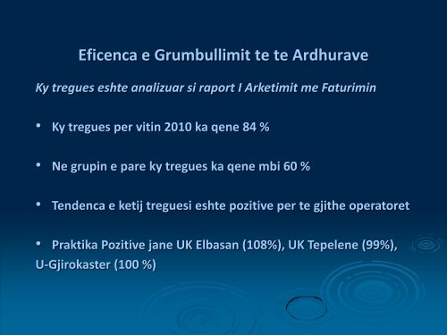 STATUSI AKTUAL, PLANIFIKIMI DHE KOSTO PER TRAJTIMIN E ...