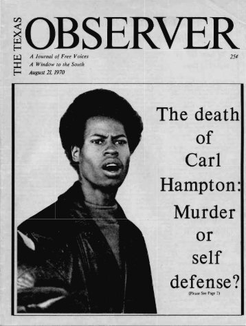 The death of Carl Hampton: Murder or self ... - Freedom Archives