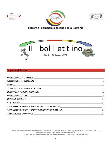 Romania News - Giugno 2010 - Camera di Commercio di Forlì ...