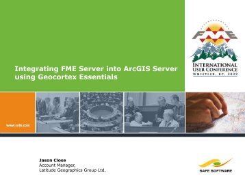 Integrating FME Server into ArcGIS Server using Geocortex Essentials