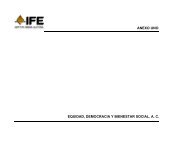 equidad, democracia y bienestar social, ac - Instituto Federal Electoral