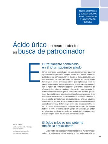 Ácido Úrico: un neuroprotector en busca de patrocinador. Sergio ...