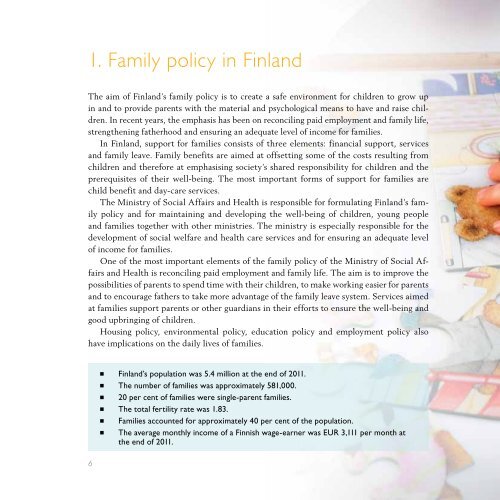 CHILD AND FAMILY POLICY IN FINLAND
