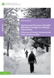 Psychosocial Processes of Health Behaviour Change in a Lifestyle ...
